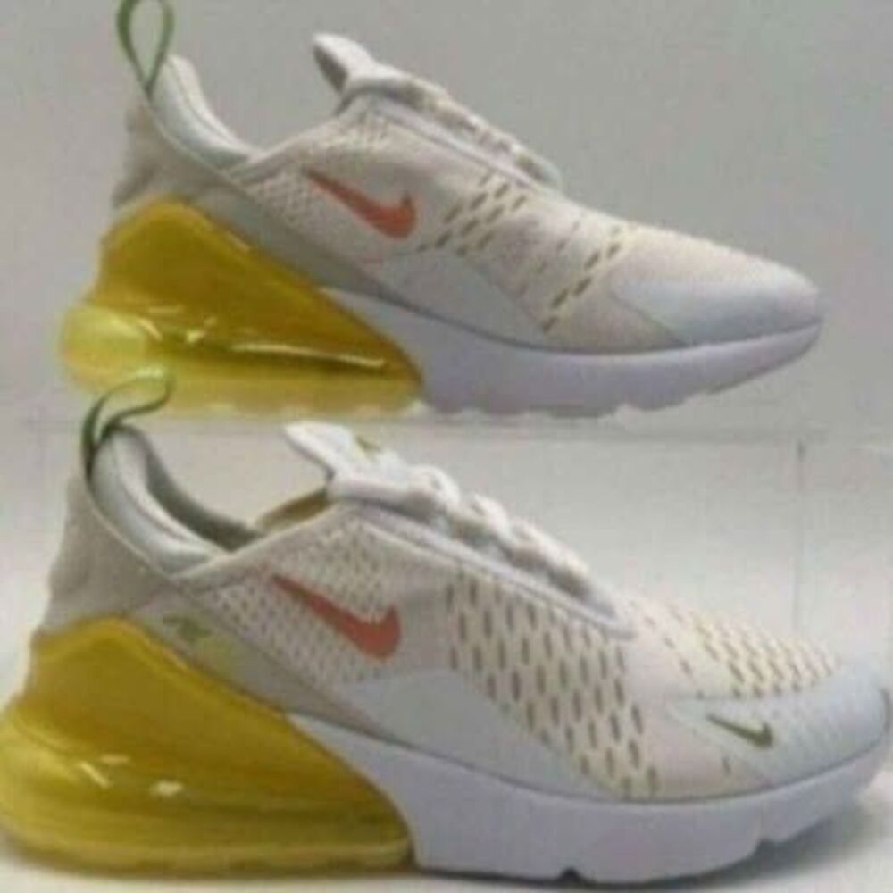 Nike Air Max 270 White Crimson Bliss Athletic  -  Women's Size 6